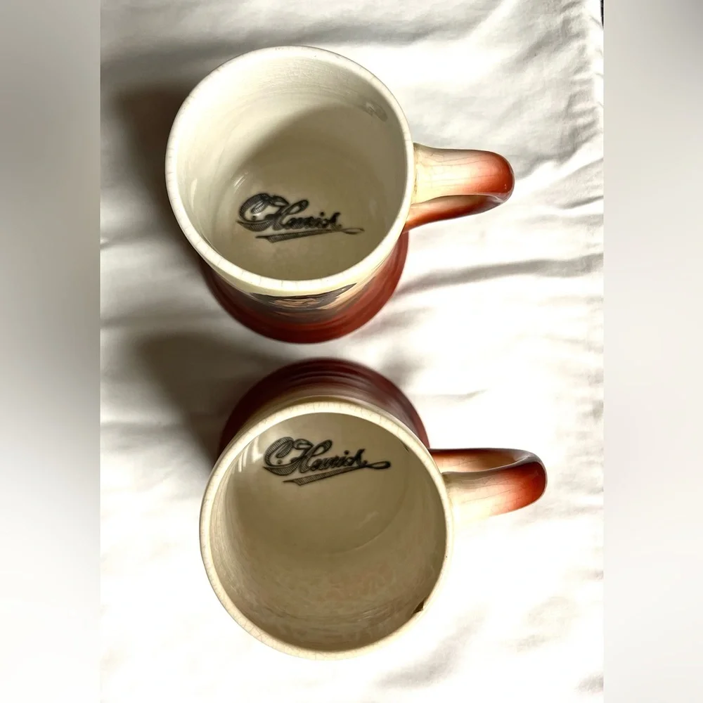 Vintage Heurich Brewery Beer Mugs Collectible Breweriana Set of 2
